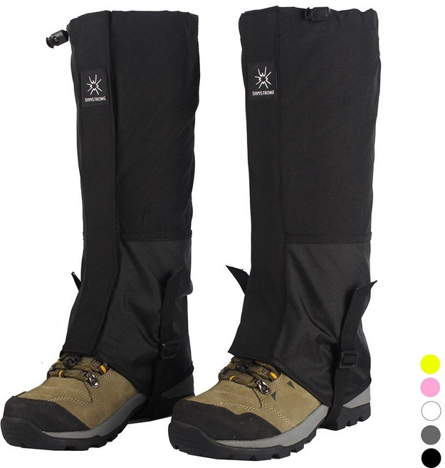 스패츠 발목토시 롱 트래킹 등산 스패츠 롱스패츠 ujd+011ht, 블랙
