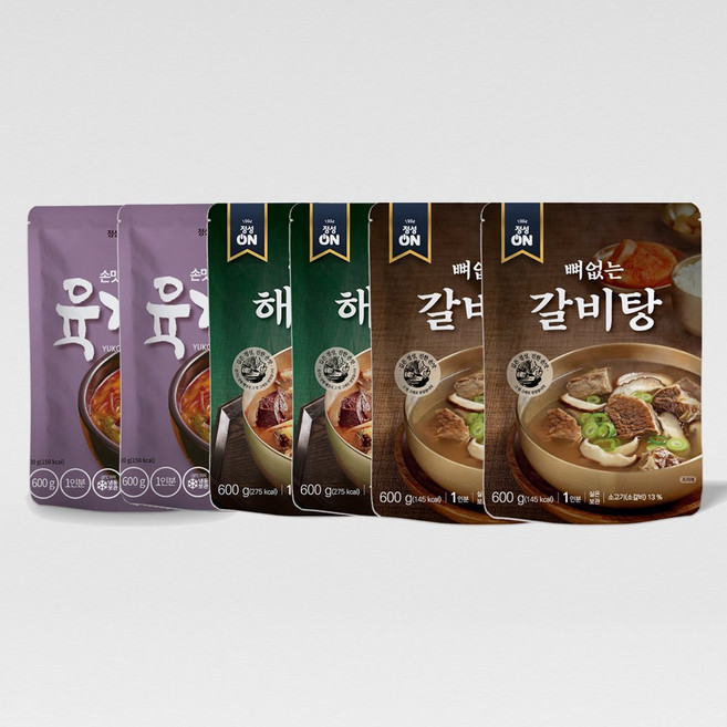 Fresh 초원식품 간편조리 즉석탕 (육개장+양평해장국+뼈없는갈비탕)