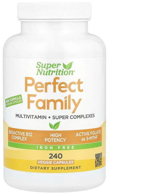 Super Nutrition 퍼펙트 페밀리 멀티비타민 240정 1팩 Super Nutrition Perfect Family Multivitamin, 1개 - 쿠팡