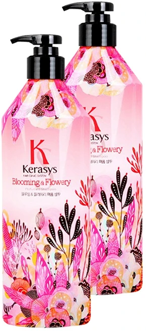 케라시스 퍼퓸 샴푸 블루밍 앤 플라워리, 600ml, 2개 - 쿠팡