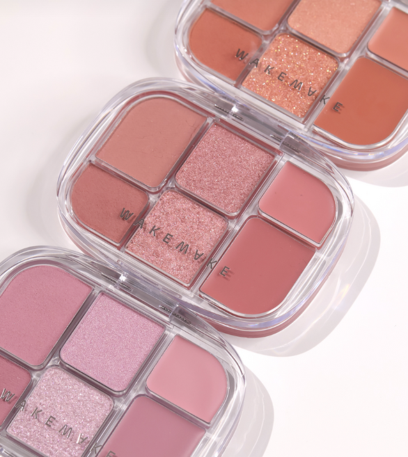 24년 겨울 신상) WAKEMAKE 웨이크메이크 소프트 쉬어 멀티 팔레트 (3Colors 중 택1) 웨이크메이크업 컬러팔레트, 1개, 02 레이지 로즈