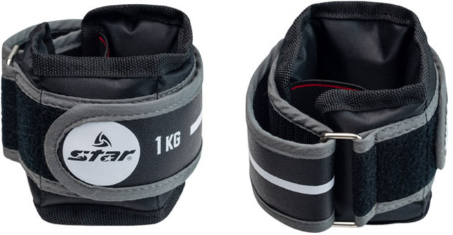 스타 모래주머니 철주머니 1kg~5kg 손목 발목, 블랙(0.5kg x 2개), 1세트