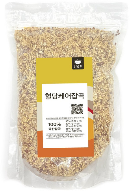 [당뇨 특허] 소적두 국산 혈당케어 잡곡 500g, 1개