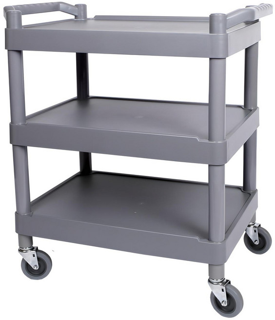 지오리빙 3단 서빙카트 운반카트 업소용 중형, 1개