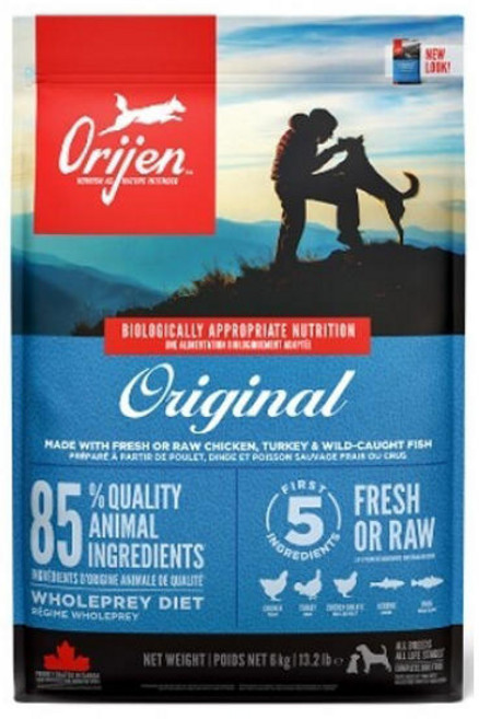 오리젠 전연령 강아지 오리지널 건식사료, 닭, 6kg, 1개