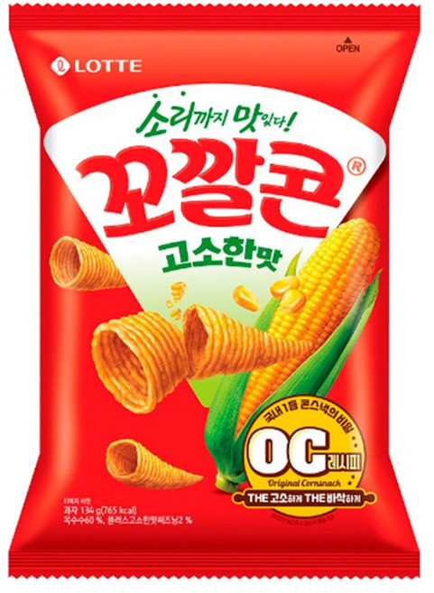 롯데 꼬깔콘 고소한맛, 134g, 19개