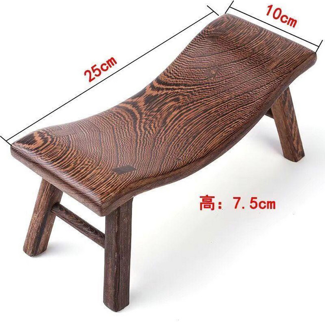 無品牌 雞翅木夏季頸椎U型枕 長方形涼爽睡枕, 老料雞翅木復古彎枕, 1個