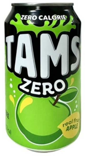 롯데 탐스 제로 사과 /과일/음료수/캔/탄산/음료/자판기/업소/업소용/과즙/드링크/과일맛/에이드, 355ml, 24개