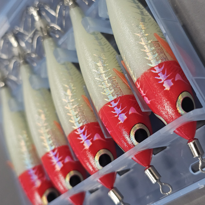 씨넥스 쪼꼬미에기 NEW네츄럴 참전갱이 금동이 수평 쭈꾸미에기 갑오징어에기, 25년형 네츄럴 고추장5개입, 5.3g, 1세트