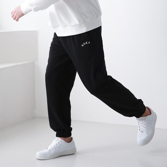 벤티브 남자 로카조거 자수 포인트 빅사이즈 M~4XL 트레이닝 팬츠