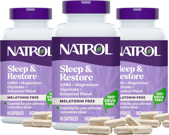 나트롤 Sleep 식물성 멜라토닌 프리 60캡슐 3개, 60정
