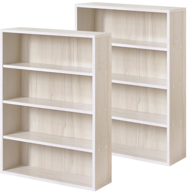 HOPMA 開放式漫畫收納書櫃 G-870 60x15x83.5cm 2入組, 白櫻桃
