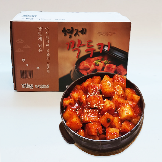 맛찬 형제깍두기 업소용 대용량, 1개, 10kg