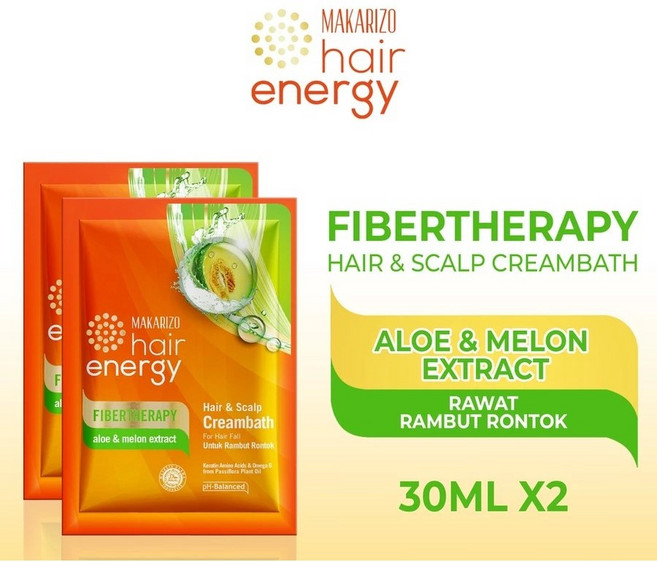 마카리조 헤어 에너지 헤어 & 스칼프 크림바스 알로에 & 멜론 추출물 30 ml (2개), 30ml