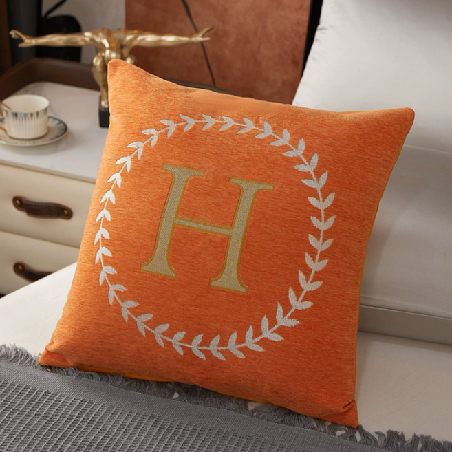 홈플로우 월계수 에이치 영문 판타지 쿠션 커버