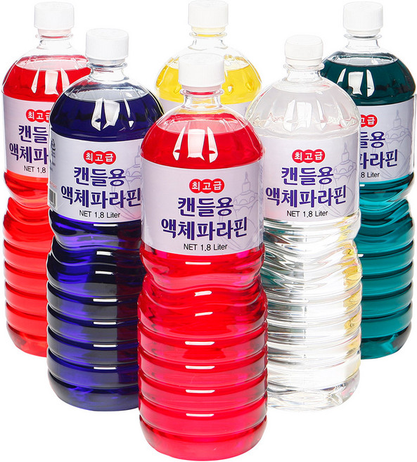 캔들용 액체파라핀 1.8 L 파라핀 오일 1상자 (12병) + 깔대기 증정, 12개, 무향 파랑