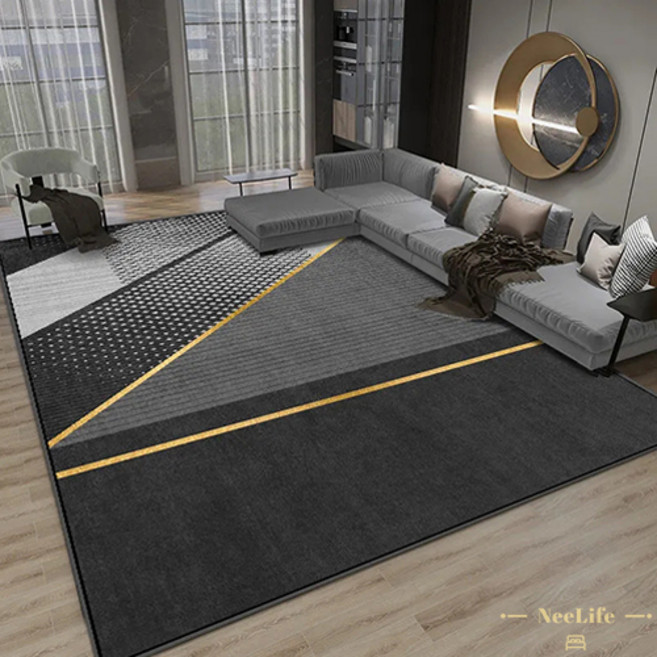 니라이프 북유럽 스타일 거실 러그 대형 사계절 침실 러그, RY008
