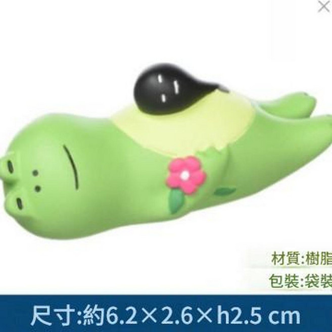 日式貓咪 畫家貓 擺件, 青蛙午睡 123