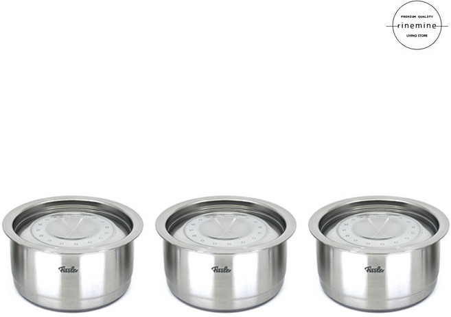 휘슬러 에센 메탈 킵스 3종세트 올스텐 찬통 밀폐용기, 500ml (3개입), 1세트