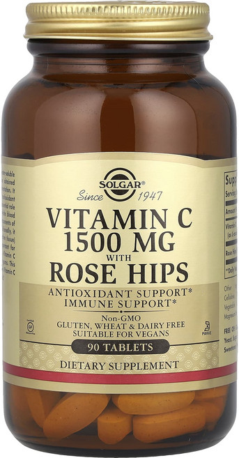 솔가 비타민C 로즈힙 함유 1500mg 90정, 3개