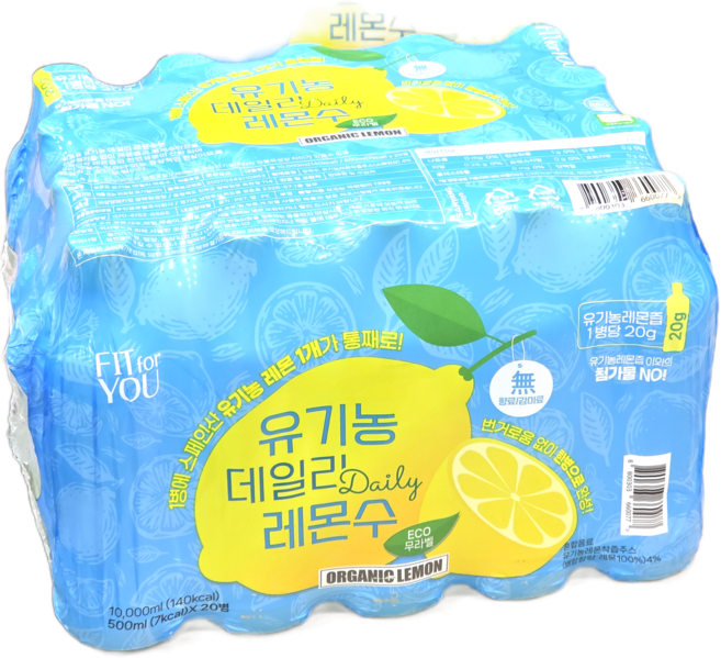 핏포유 유기농 데일리 레몬수 500ML, 20개
