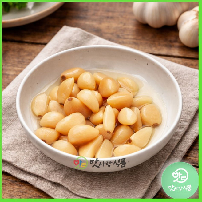 [두우리]알마늘 4kg 마늘 장아찌 절임 식당 대용량 업소용 반찬, 1개