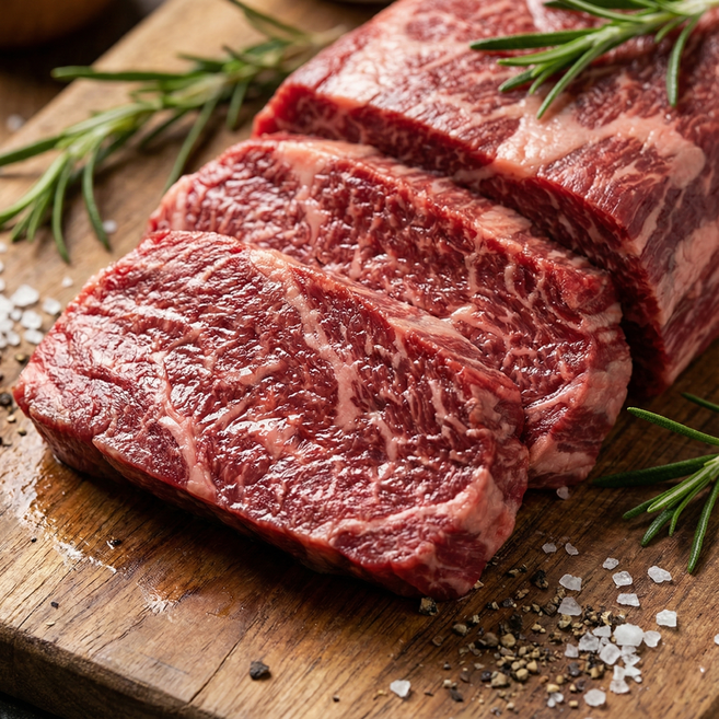 소노마푸드 육우 1+ 프리미엄 채끝 명품 구이용 (냉장), 2개, 200g