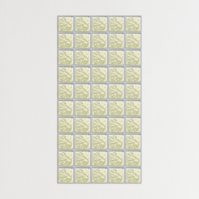 [인메이블] 리무버블 유리블럭 접착 포스터 10종 빈티지 감성 풍경 사진 인테리어 이사 개업 카페 선물 집들이, 07.RB-Pistachio