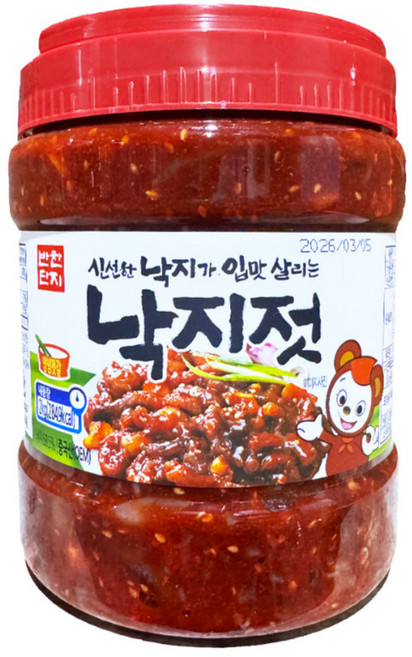 반찬단지 낙지젓(PET) 2kg, 1개