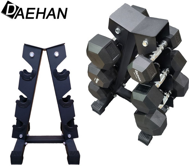 덤벨랙 6구 아령 덤벨 웨이트 아령정리대 덤벨정리대, 1개