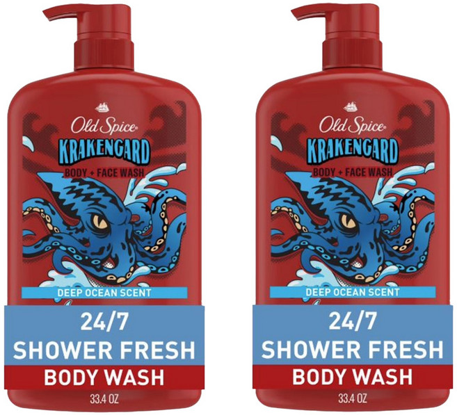Old Spice 올드스파이스 크라켄가드 남성 바디워시 987ml 2통
