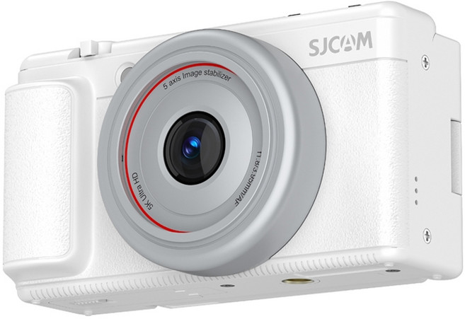 SJCAM ZV200 5K 8000萬像素 翻轉螢幕 變焦數位相機, 白色,標配