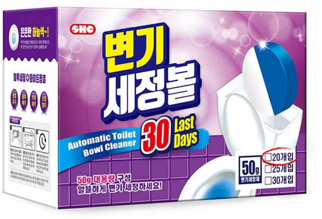 신희 변기세정제 변기 클리너, 50g, 20개