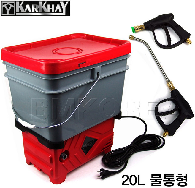 KARKHAY 150바 물통일체형 압력조절식 고압세척기 KP-6.3EAS/휴대형 에어컨청소