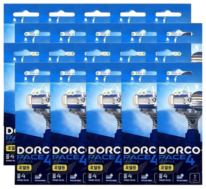 페이스4 일회용 휴대용 면도기 20개 (호텔용/개별포장), 1개