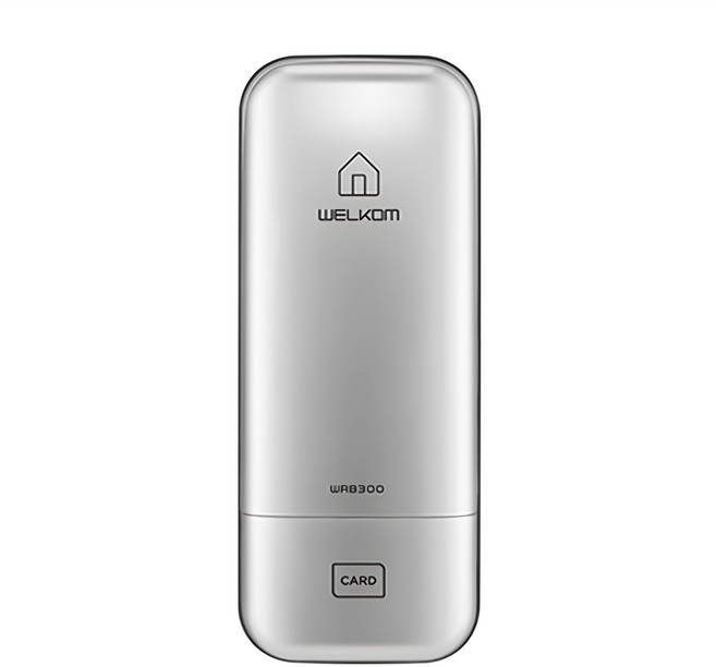 솔리티 스마트 보조키 손잡이 없음 도어락 WRB 300, WRB 300(실버), 고객직접설치