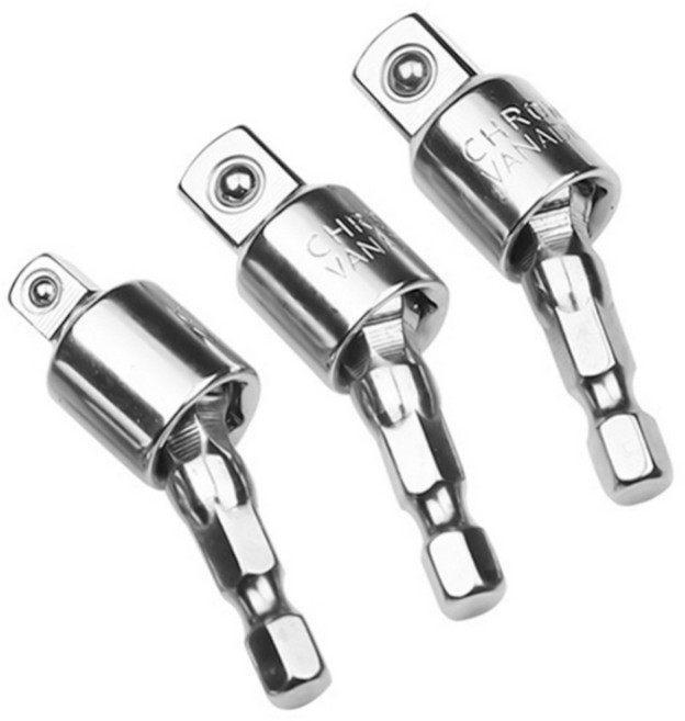 유니버셜 조인트 쪼인트 복스소켓 복스알 소캣 어댑터 렌치, 3개