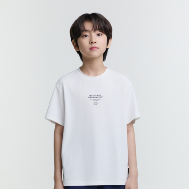 내셔널지오그래픽 NATIONAL GEOGRAPHIC KIDS K252UTS911 프로즌 메쉬 반팔 WHITE 5007393321 438203