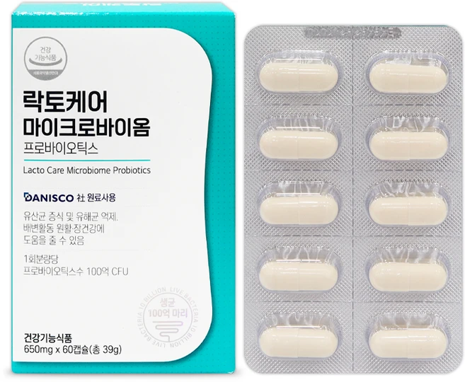 락토케어 마이크로바이옴 프로바이오틱스(60캡슐), 60정, 1개 - 쿠팡