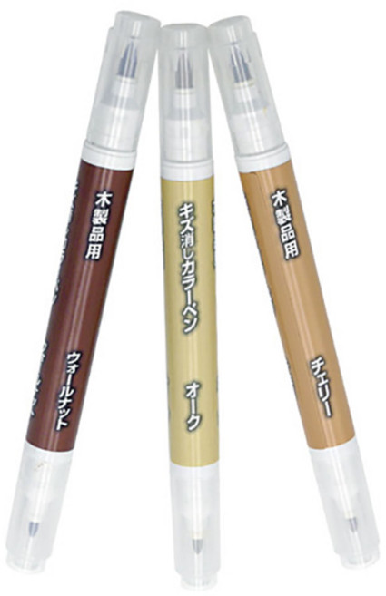 다카모리 마루 가구보수용 스크레치펜 트윈, 월넛, 1개