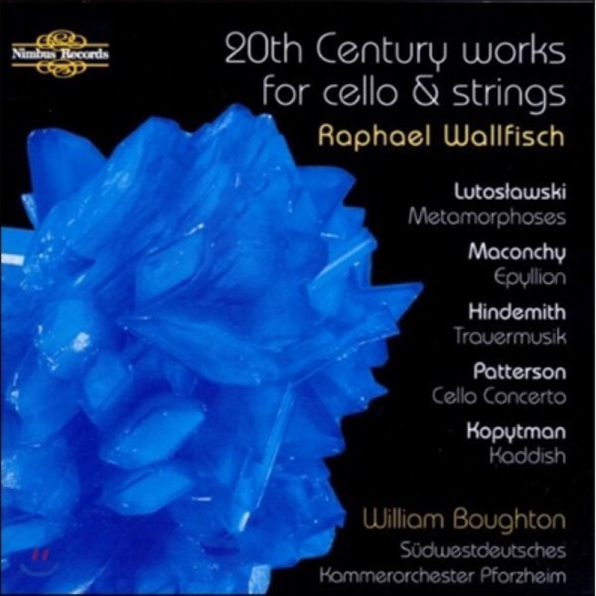 [CD] Raphael Wallfisch 20세기 첼로 작품집 - 힌데미트 / 루토슬라브스키 외 (20th Century Works for Cello & S...