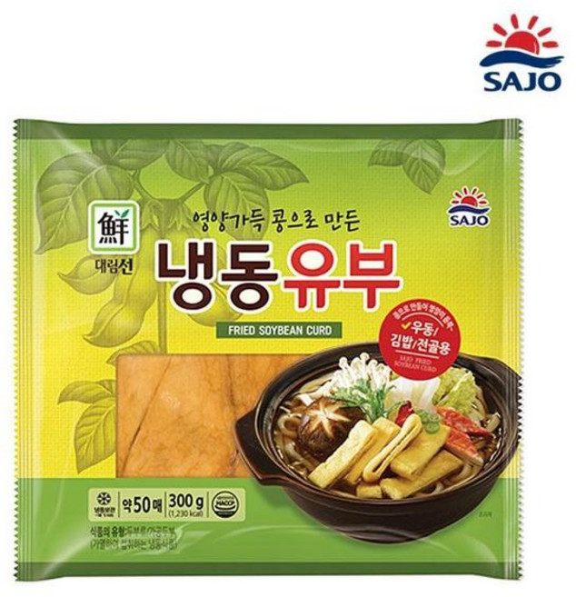 대림선 냉동유부, 5개, 300g