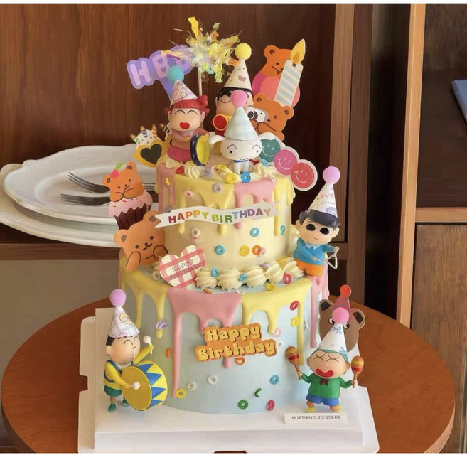 (바로배송) 짱구 케이크토퍼 피규어세트 짱구케이크장식 케잌꾸미기, 1개