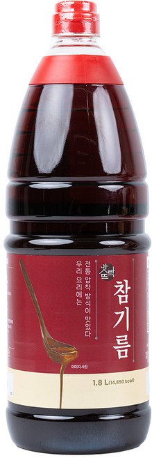 맛뜨락 고소한 참기름, 1개, 1.8L