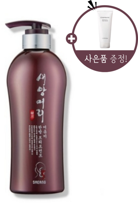새앙머리 어유미액한방 헤어 트리트먼트 500ml + 폼클렌징, 1개