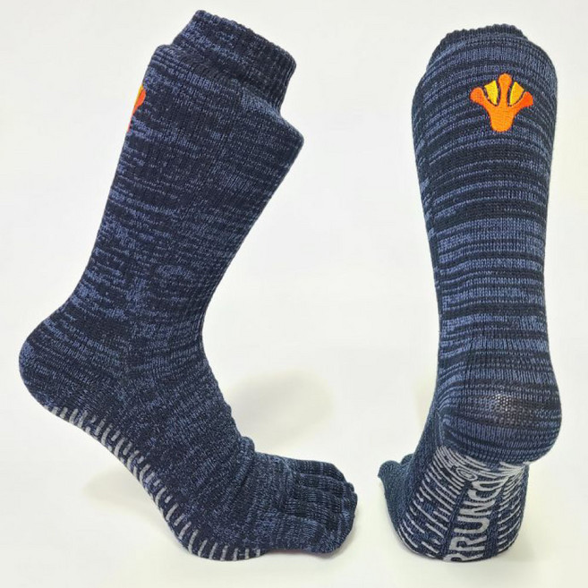 베룽코 니트 빈티지 등산 발가락 팬션 논슬립 트렉킹 무봉조 홀가먼트 장목 축구, 네이비, 1개