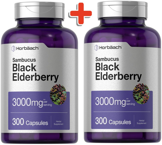 블랙엘더베리 삼부커스 삼부쿠스 추출물 3000mg 300정 2통 CHECKYOU