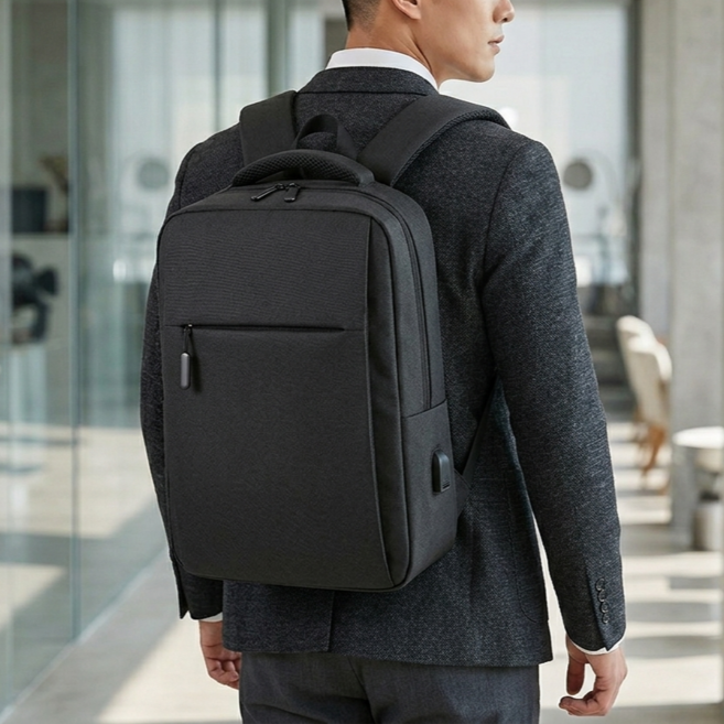 유닉황 직장인 비즈니스 노트북 백팩 15~17인치 방수 충격보호 슬림 출퇴근 가방