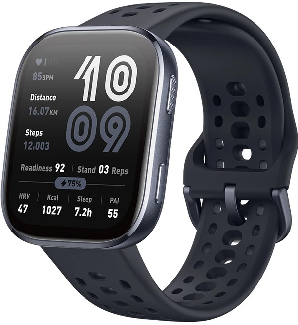 어메이즈핏 Bip 6 스마트워치, 블랙, 46.3mm, GPS + 블루투스 - 쿠팡