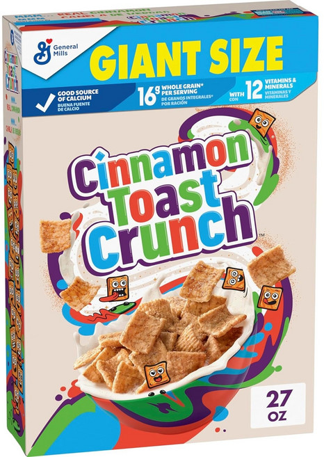 제네럴밀스 시나몬 토스트 크런치 통밀 & 라이스 시리얼, 765g, 1개